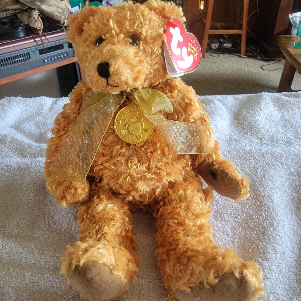 TY 100 Year Teddy Bear Beanie